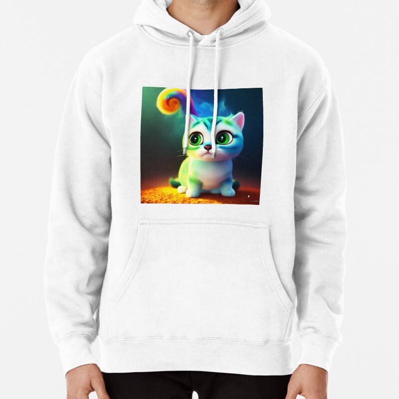 Cute Cat Miaw 256 Pullover Hoodie