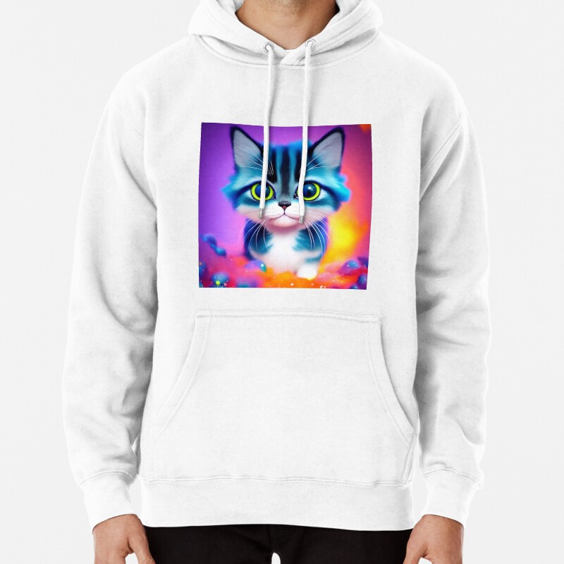 Cute Cat Miaw 620 Pullover Hoodie