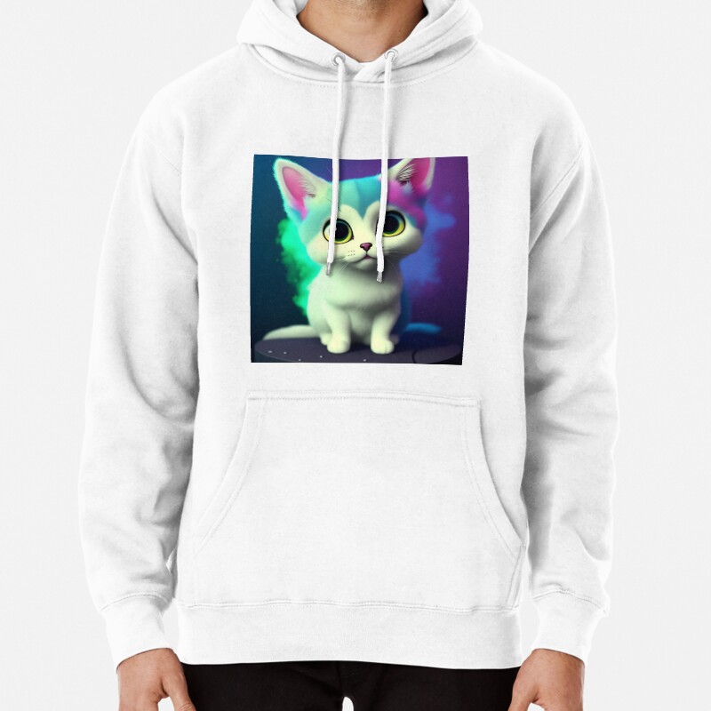 Cute Cat Miaw 142 Pullover Hoodie