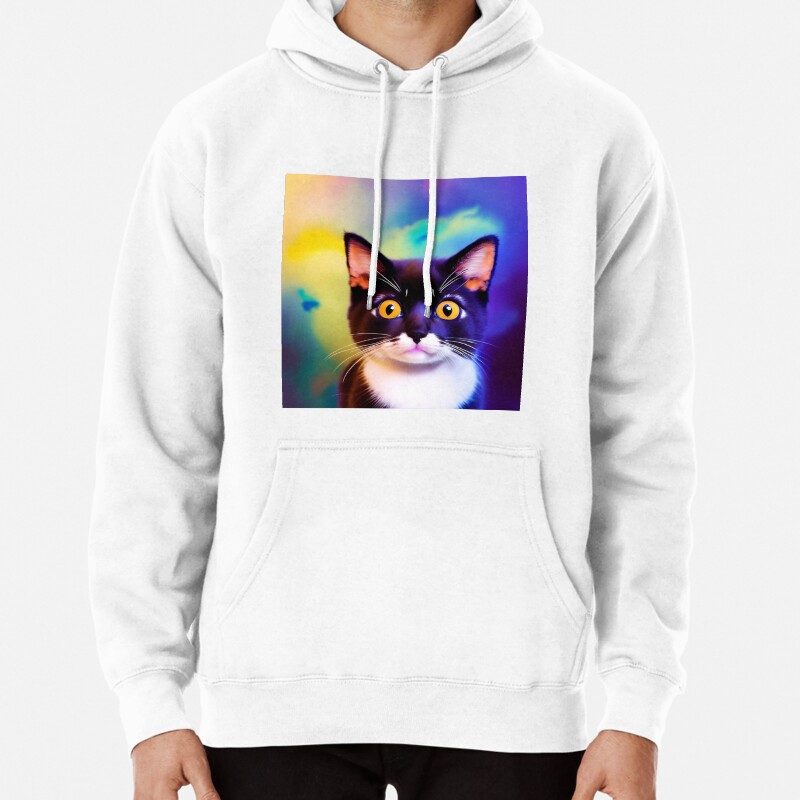 Cute Cat Miaw 310 Pullover Hoodie