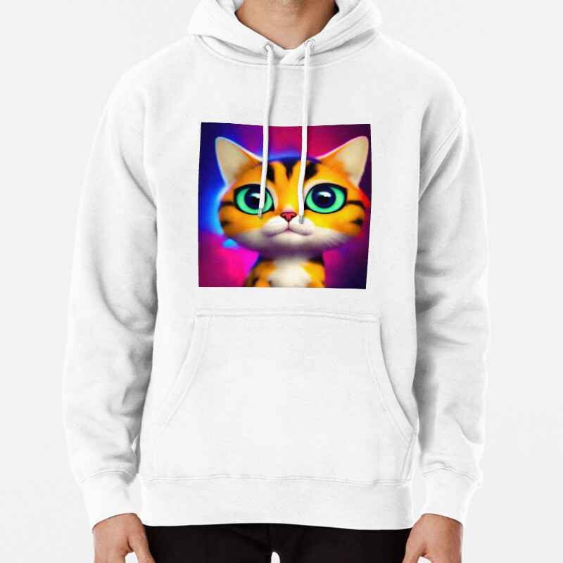 Cute Cat Miaw 617 Pullover Hoodie