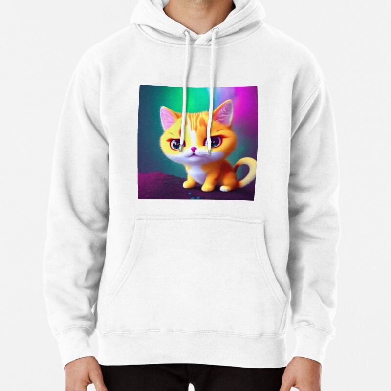 Cute Cat Miaw 625 Pullover Hoodie