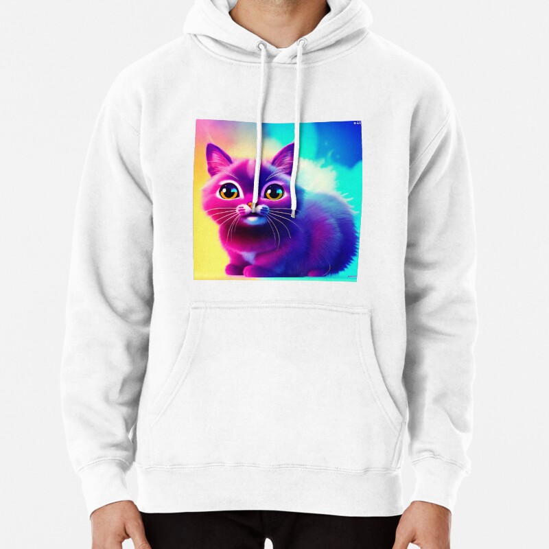 Cute Cat Miaw 516 Pullover Hoodie