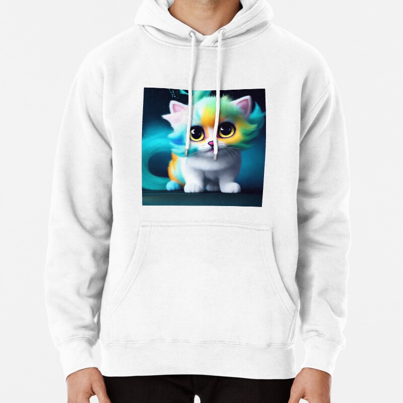 Cute Cat Miaw 538 Pullover Hoodie