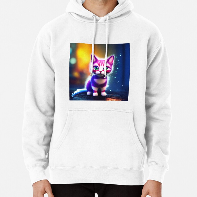 Cute Cat Miaw 618 Pullover Hoodie
