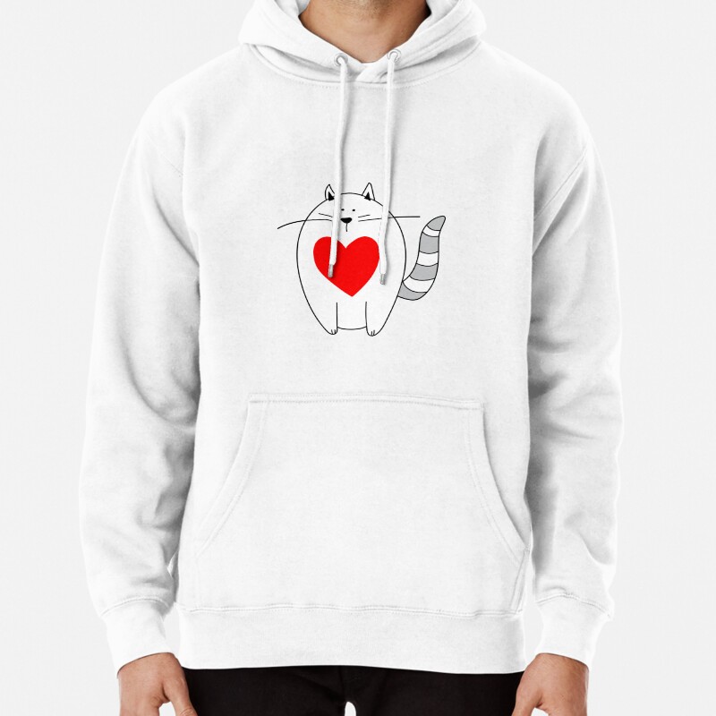Cute cat Pullover Hoodie