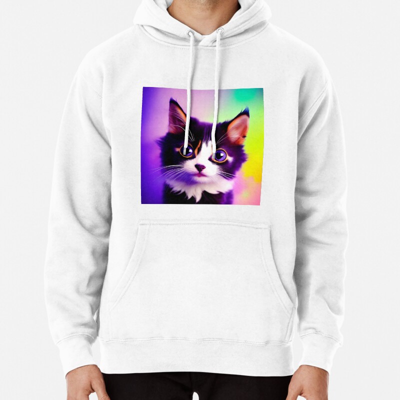 Cute Cat Miaw 606 Pullover Hoodie