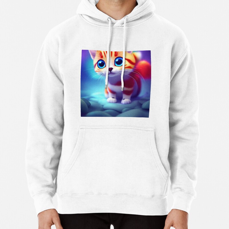 Cute Cat Miaw 500 Pullover Hoodie