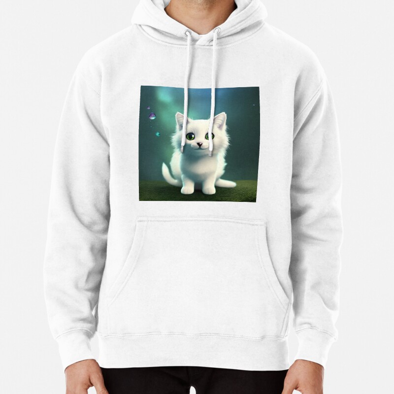 Cute Cat Miaw 254 Pullover Hoodie