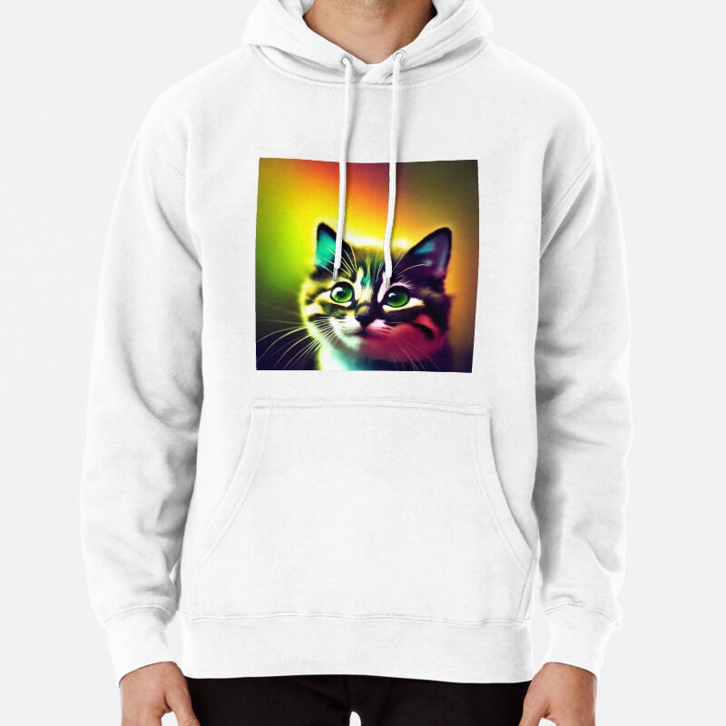 Cute Cat Miaw 554 Pullover Hoodie