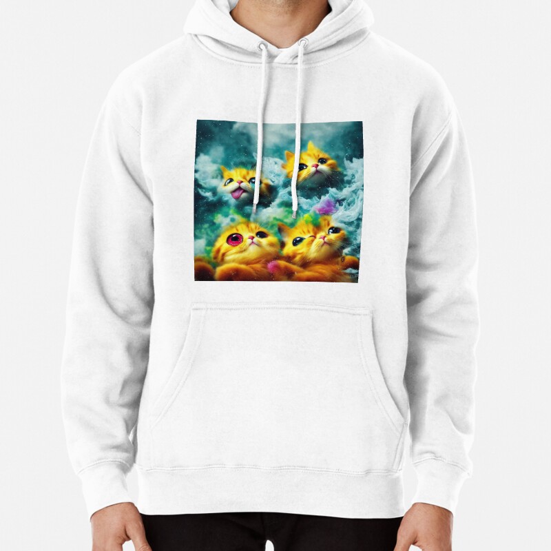Cute Cat Miaw 201 Pullover Hoodie