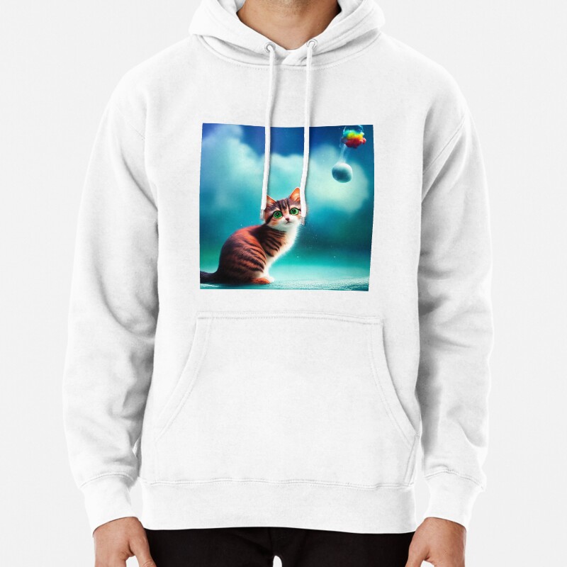 Cute Cat Miaw 593 Pullover Hoodie