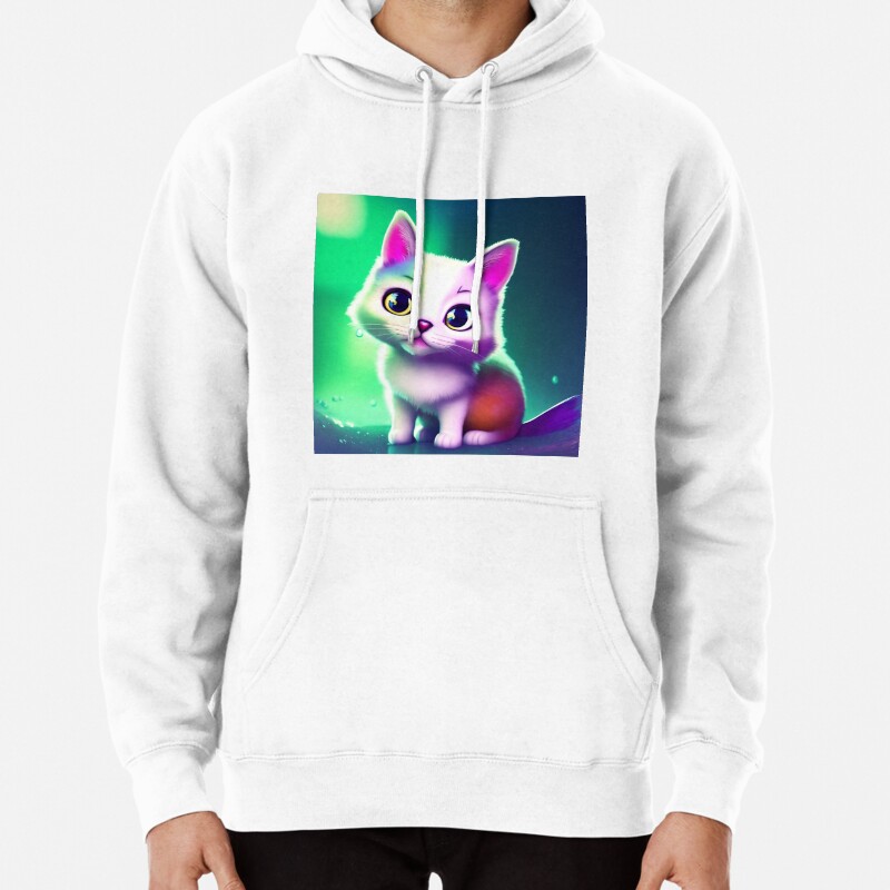 Cute Cat Miaw 499 Pullover Hoodie