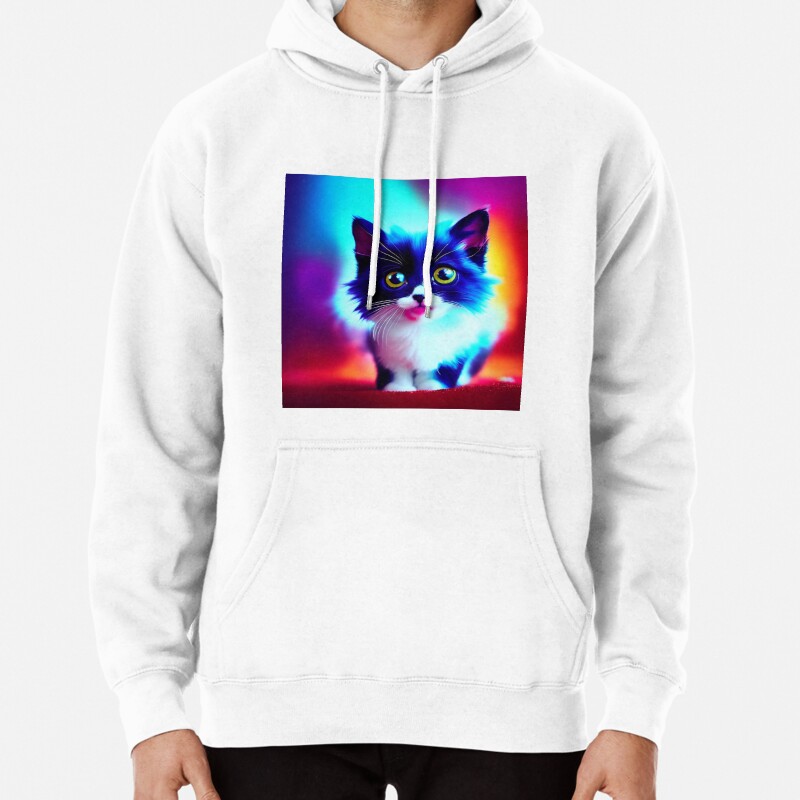 Cute Cat Miaw 583 Pullover Hoodie