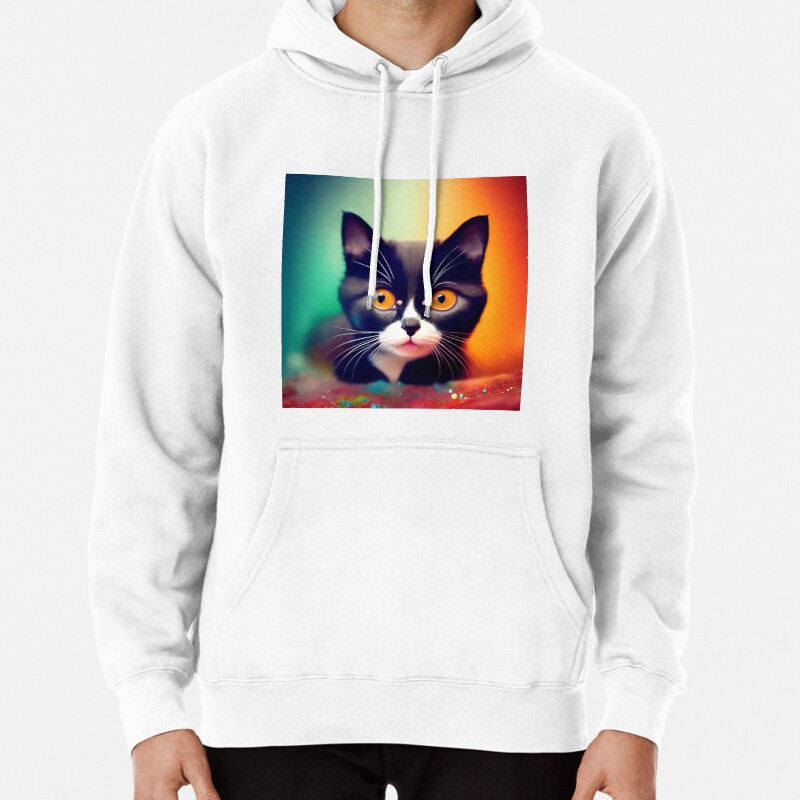 Cute Cat Miaw 507 Pullover Hoodie