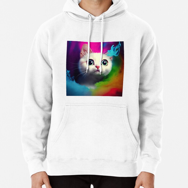 Cute Cat Miaw 676 Pullover Hoodie