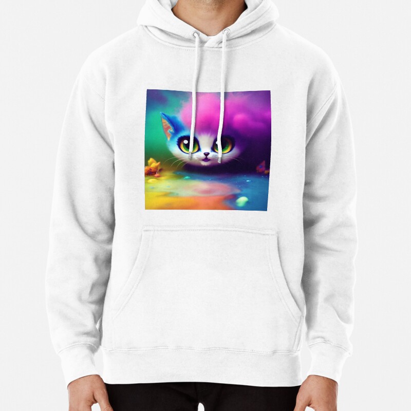 Cute Cat Miaw 527 Pullover Hoodie