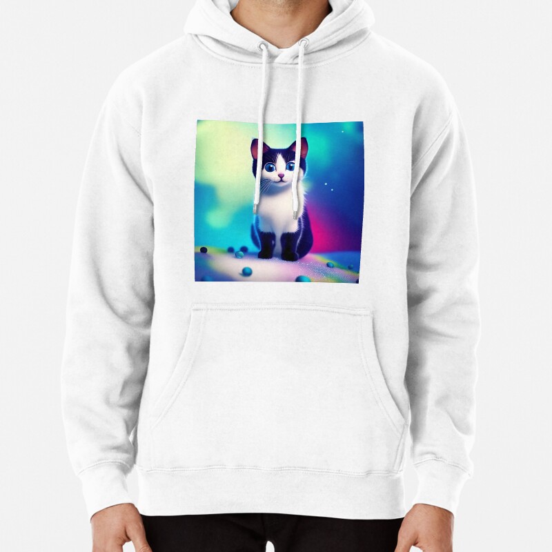 Cute Cat Miaw 572 Pullover Hoodie