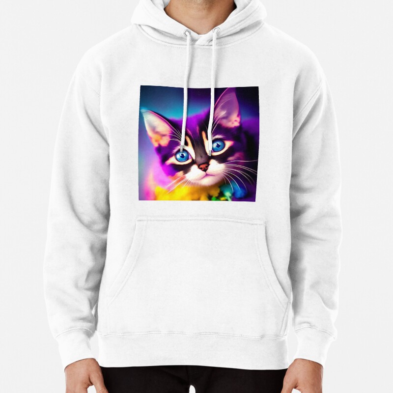 Cute Cat Miaw 656 Pullover Hoodie