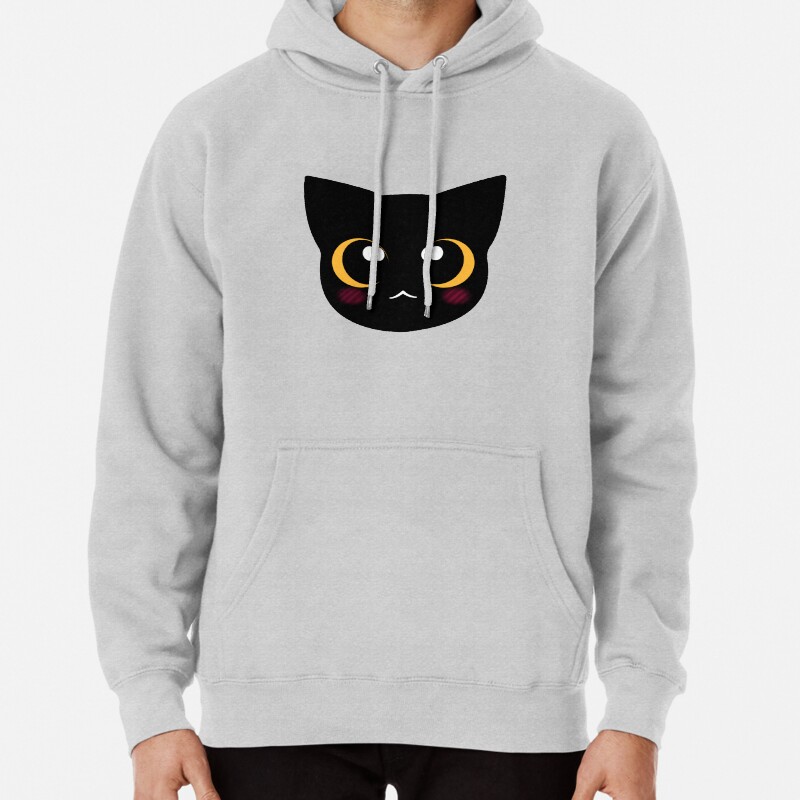 Cutie Black Cat Pullover Hoodie