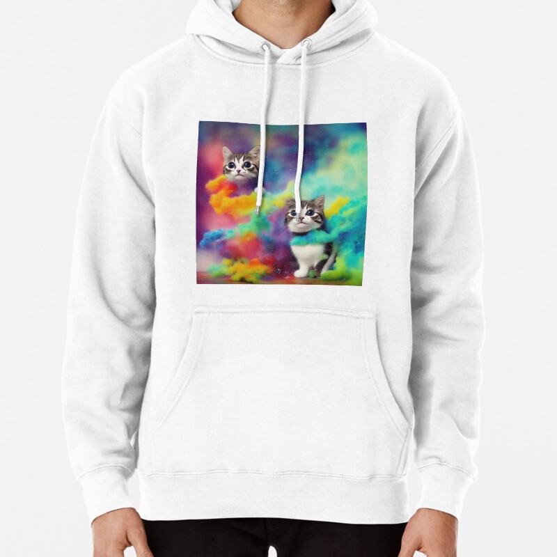 Cute Cat Miaw 208 Pullover Hoodie