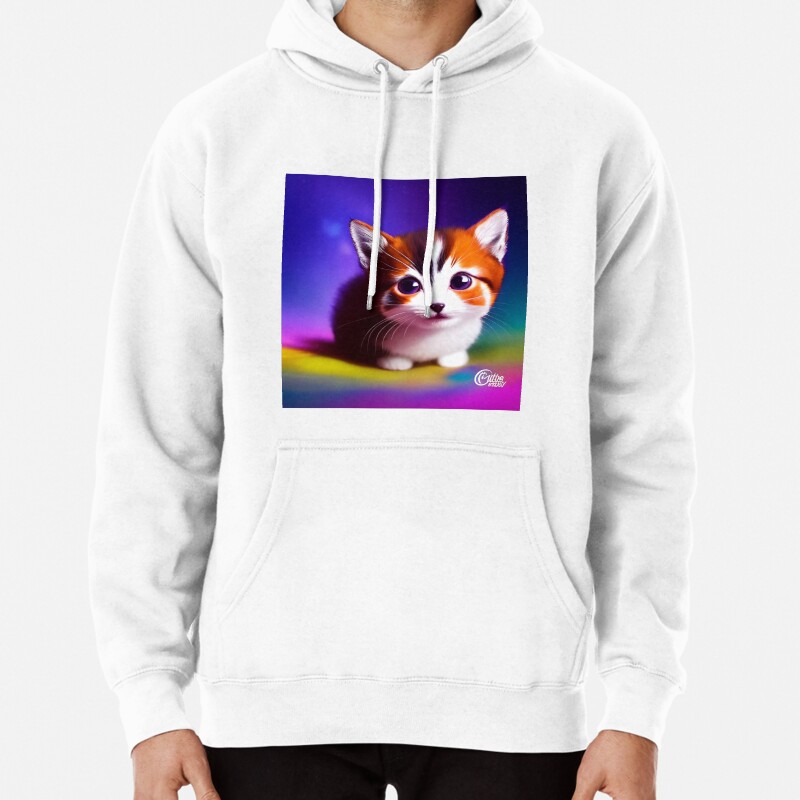 Cute Cat Miaw 644 Pullover Hoodie