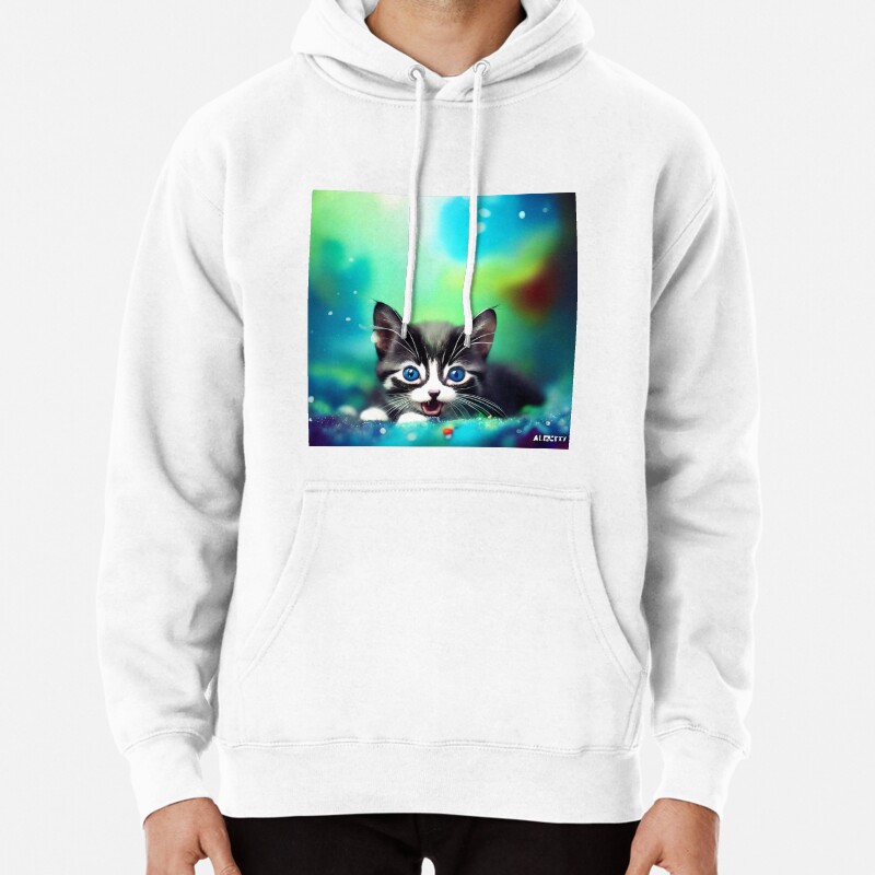 Cute Cat Miaw 605 Pullover Hoodie