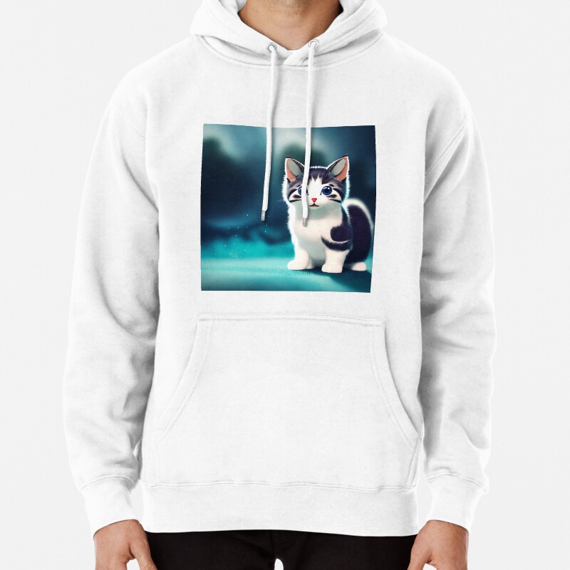 Cute Cat Miaw 581 Pullover Hoodie