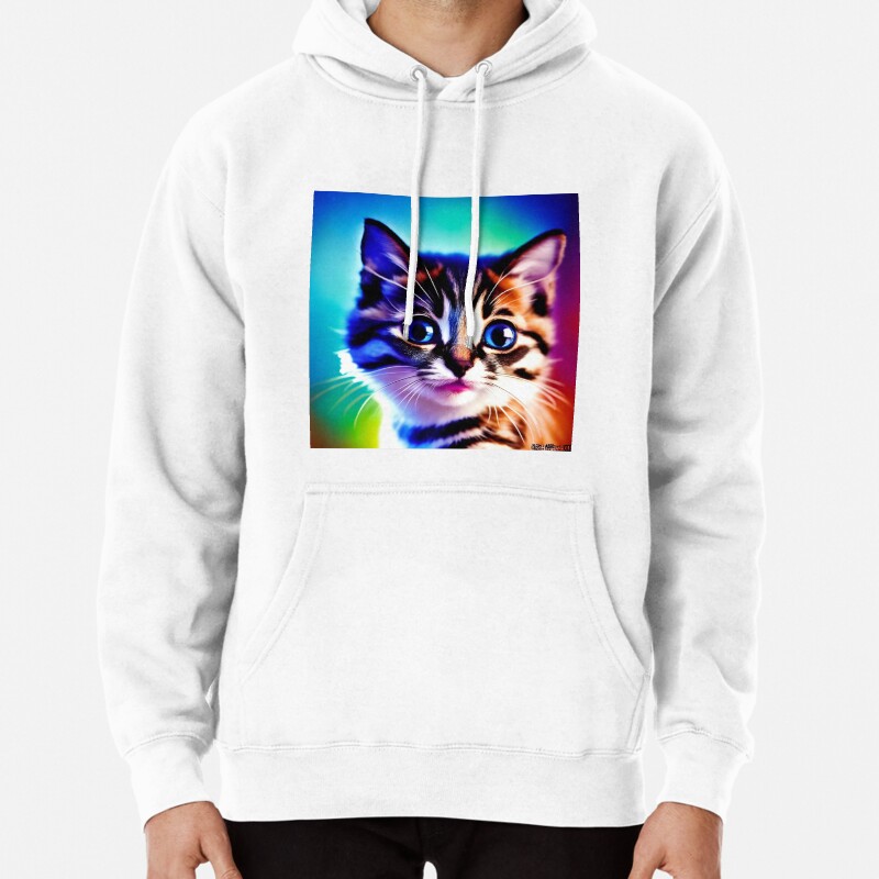 Cute Cat Miaw 575 Pullover Hoodie