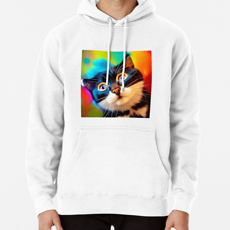 Cute Cat Miaw 571 Pullover Hoodie