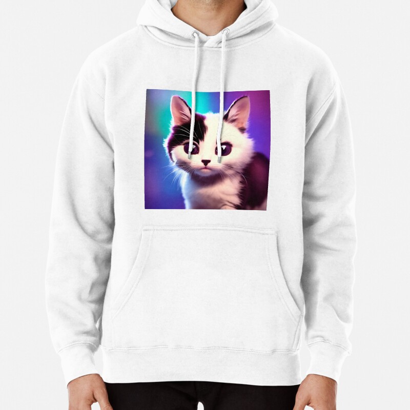 Cute Cat Miaw 673 Pullover Hoodie