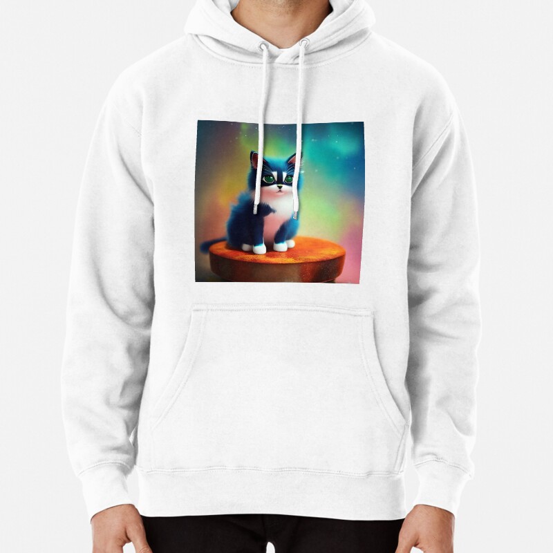 Cute Cat Miaw 609 Pullover Hoodie