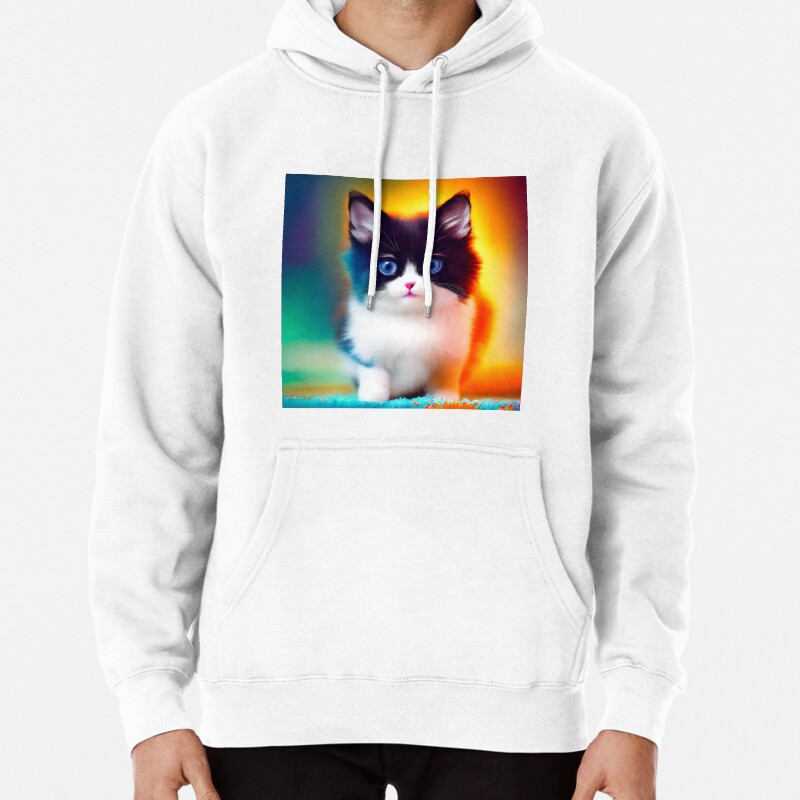 Cute Cat Miaw 632 Pullover Hoodie