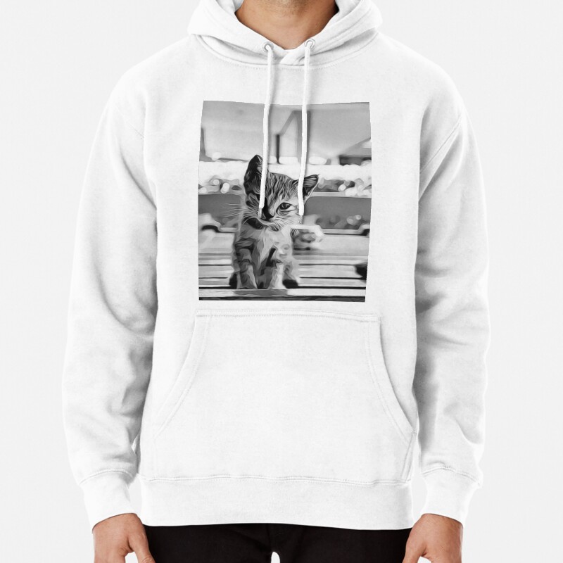 Cute Cat Pullover Hoodie