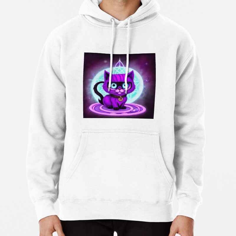 Cat summoning Pullover Hoodie
