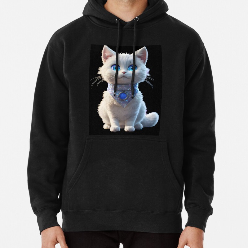 Cute Cat Pullover Hoodie