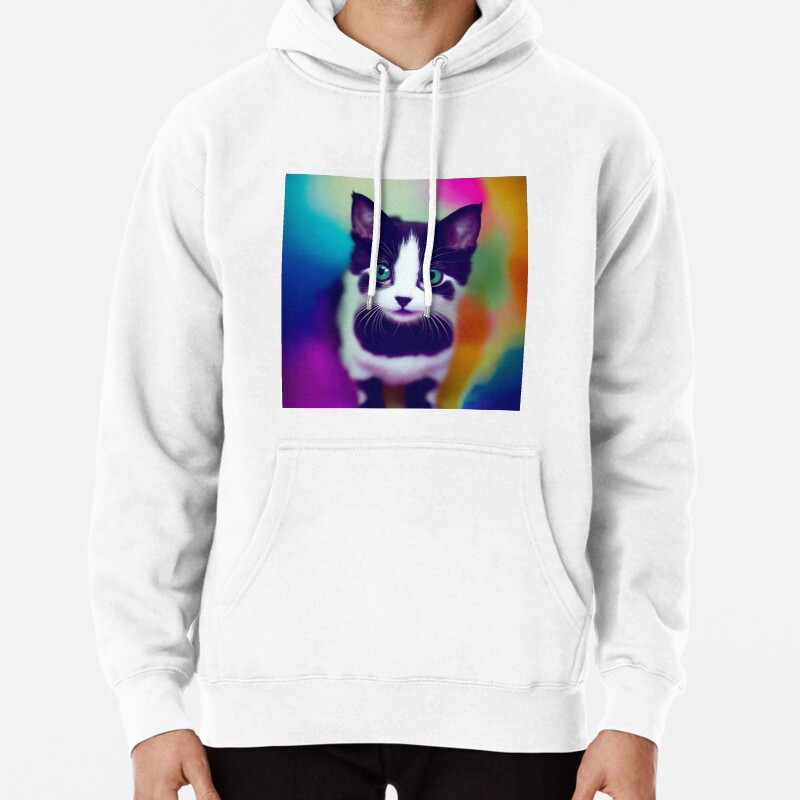 Cute Cat Miaw 462 Pullover Hoodie