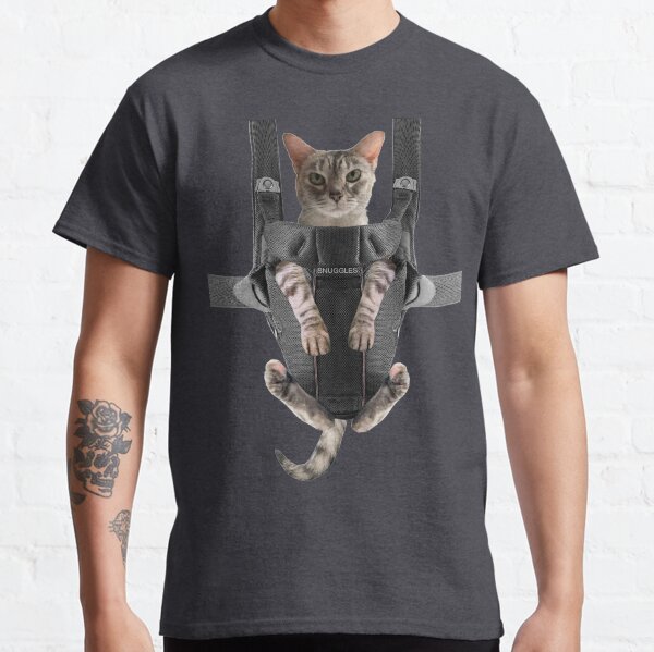 Cat in Baby Carrier  Classic T-Shirt