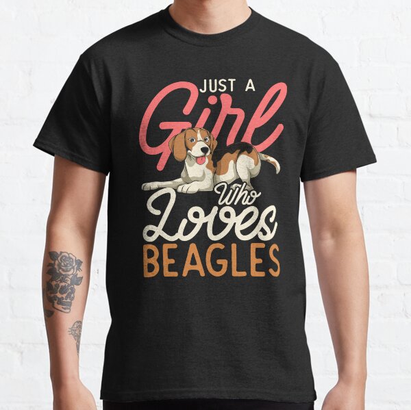 Girls Dog Lover Women Dog Breed Beagle Classic T-Shirt