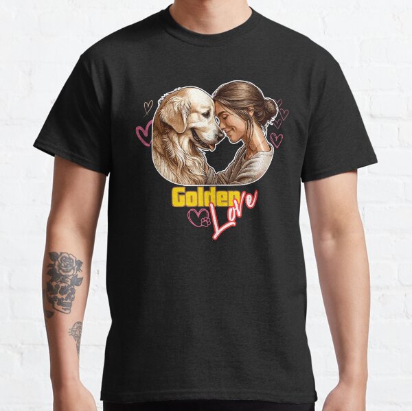 Golden Love,Golden Retriever with Mommy Classic T-Shirt