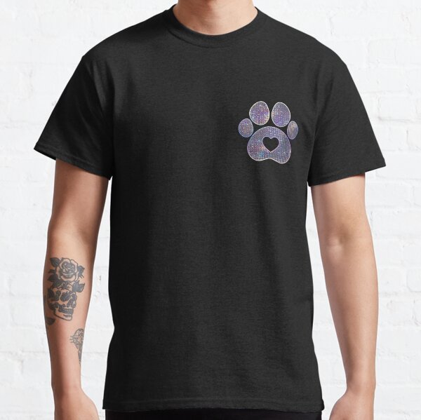 Glitter Sparkle Dog Paw Prints,dog mom,Mini Paw,Love dog Paw I Love my dog,Puppy Classic T-Shirt