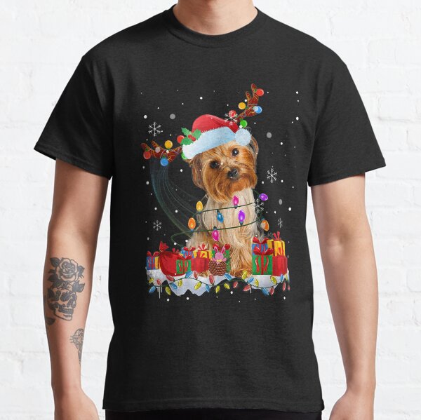 Funny Yorkshire Terrier Reindeer Xmas Christmas Dog Lovers Classic T-Shirt