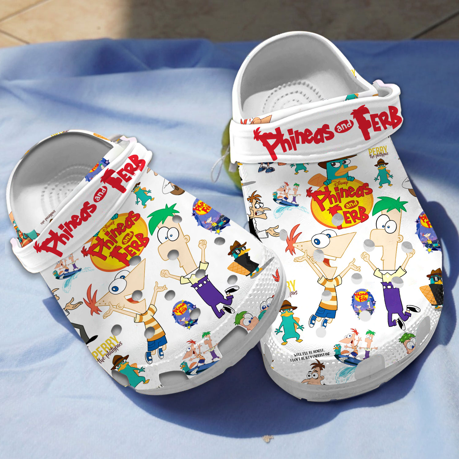 Funny Phineas And Ferb Cartoon, Funny Phineas Crocs Clogs