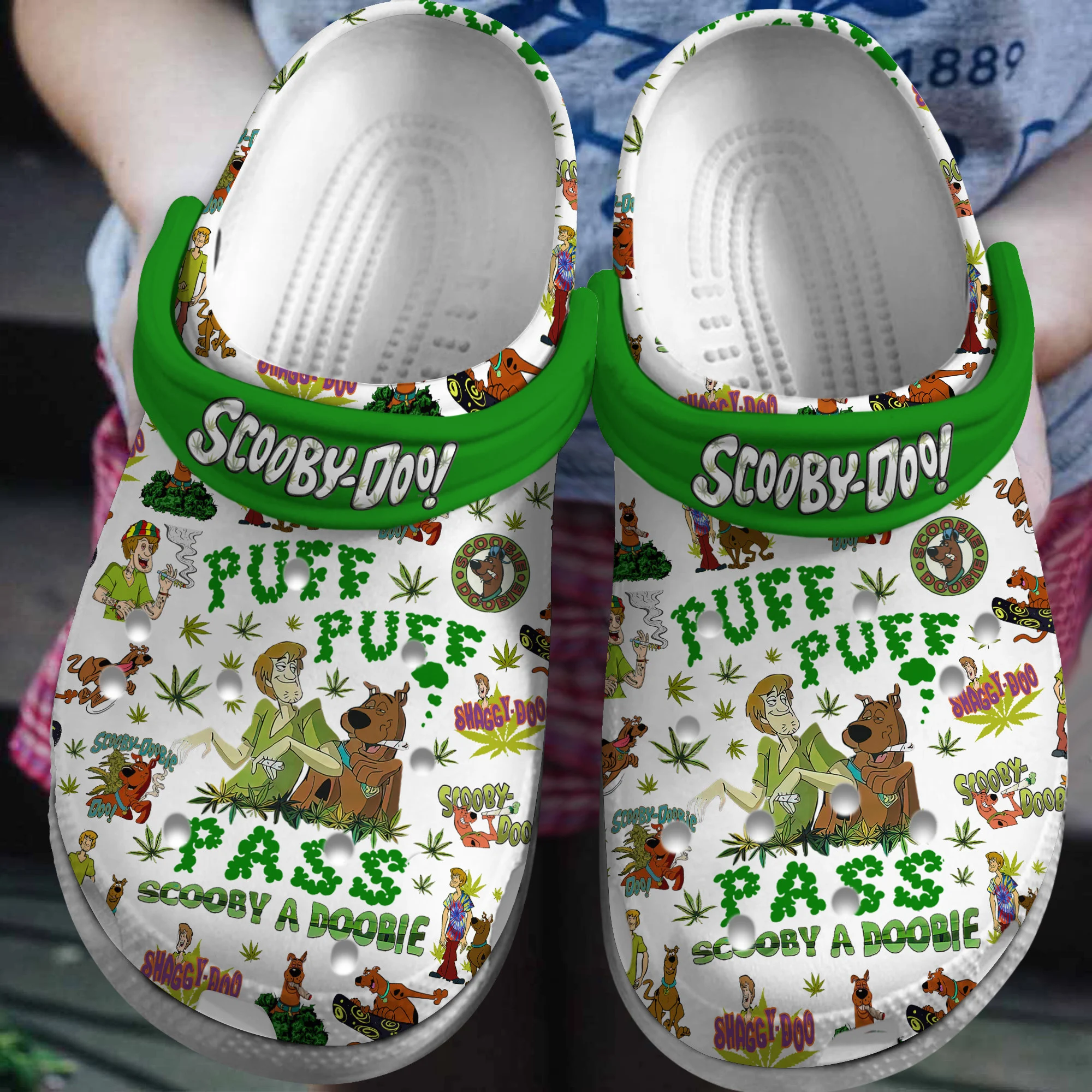 Get High With Shaggy Scooby-Doo Funny Weed For Men And Women, Get High Crocs Clogs