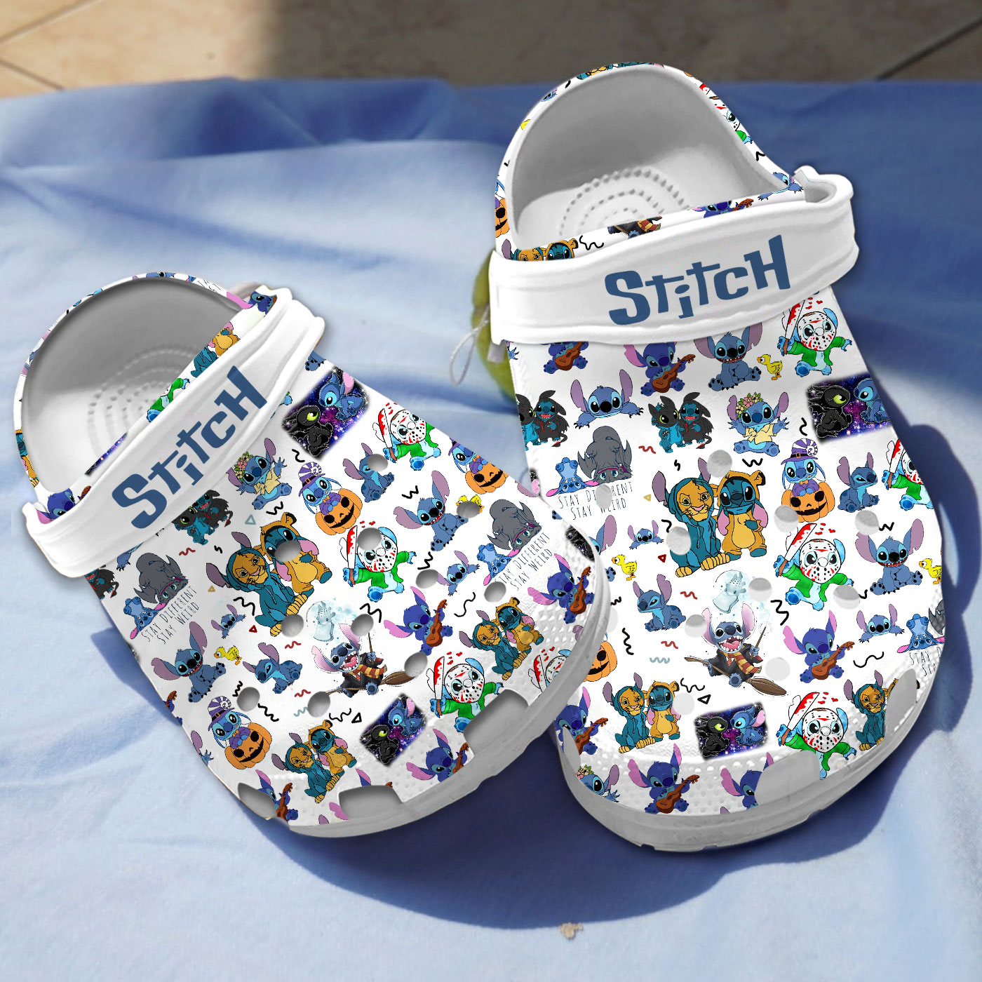 Stitch And Funny Friends, Stitch And Funny Crocs Clogs