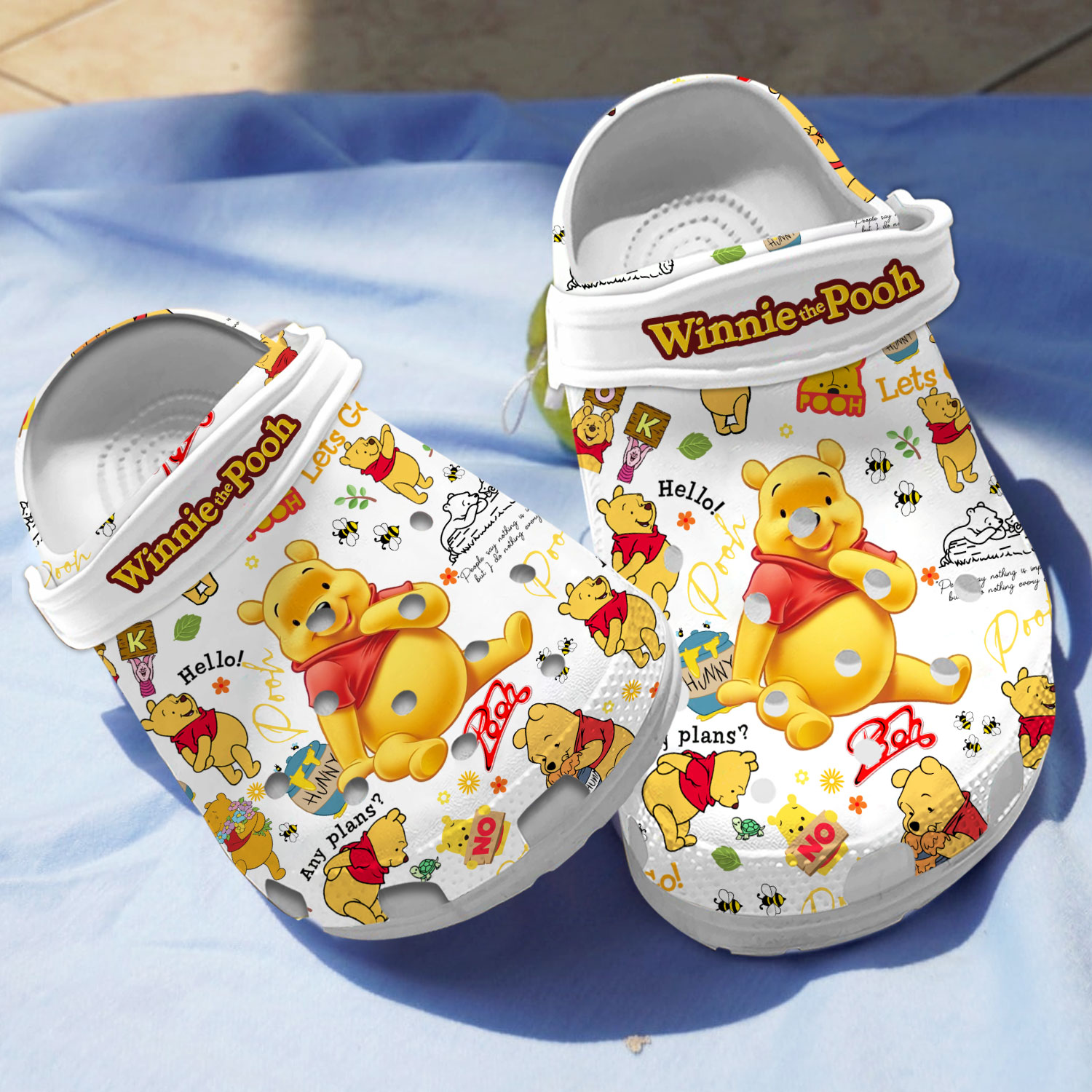Winnie The Pooh Cute, Winnie The Pooh Crocs For Men Women And Kids Clogs