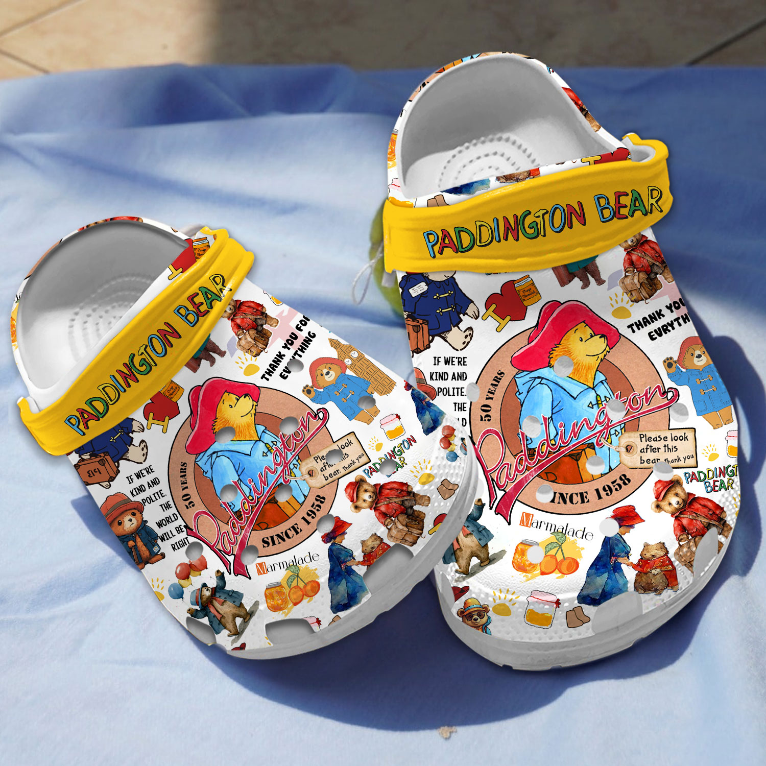 Paddington Bear Cartoon, Paddington Bear Crocs Clogs