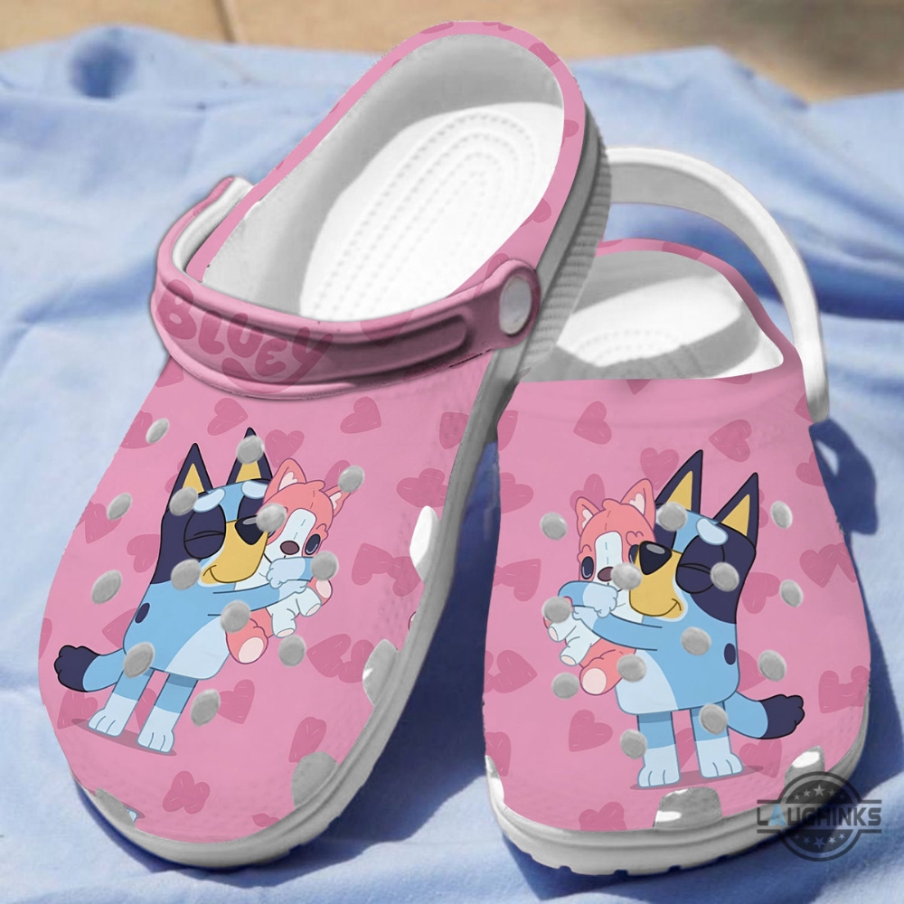 Bluey Pink Crocs For Men Women And Kids Shoes, Bluey Pink Crocs For Men Women And Kids Clogs