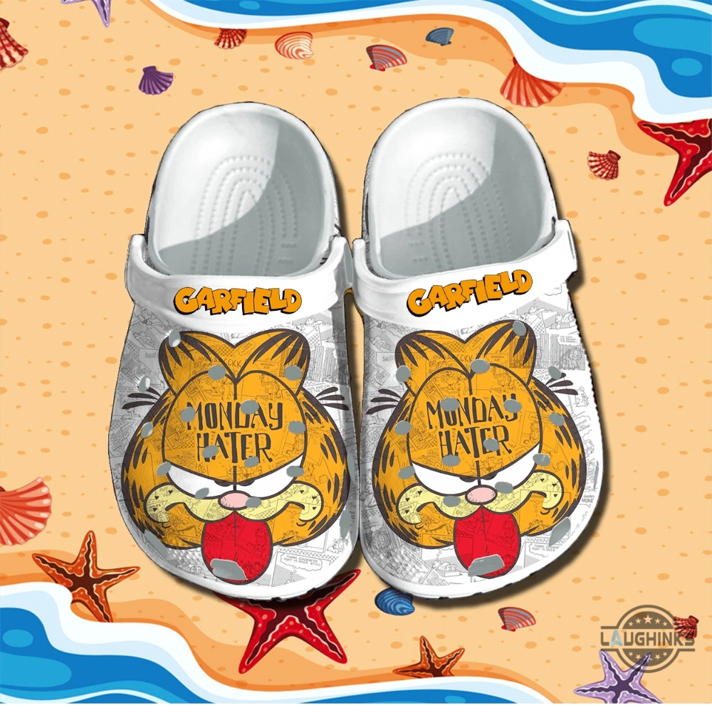Monday Hater Garfield Crocs, Monday Hater Garfield Crocs Clogs