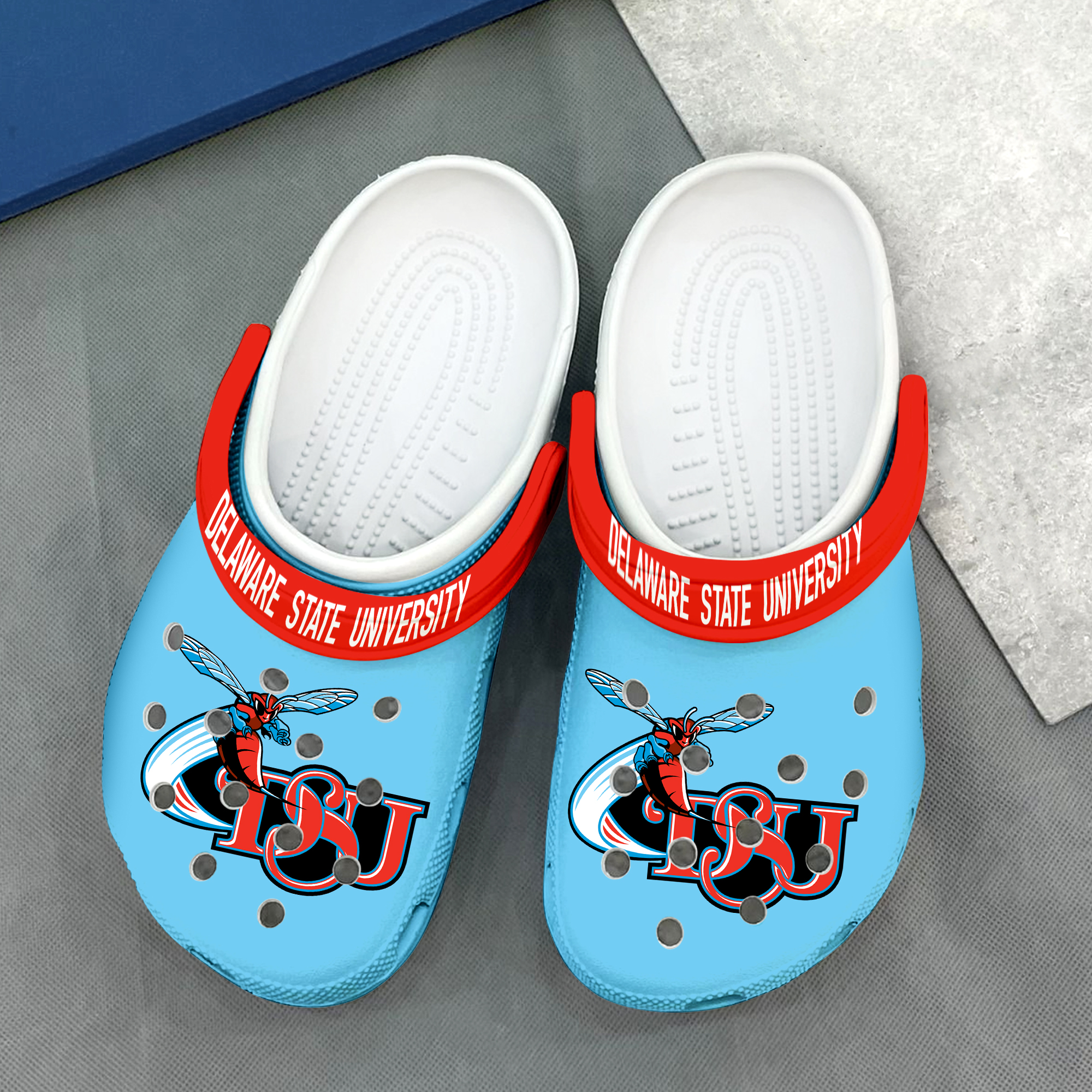 Delaware state university Breathable Summer, Delaware state university Crocs Clogs